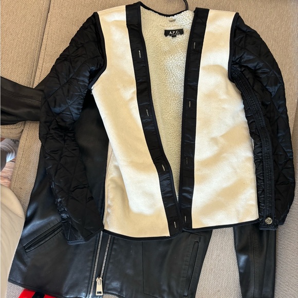A.P.C. - leather motorcycle jacket - xs - Picture 14 of 14